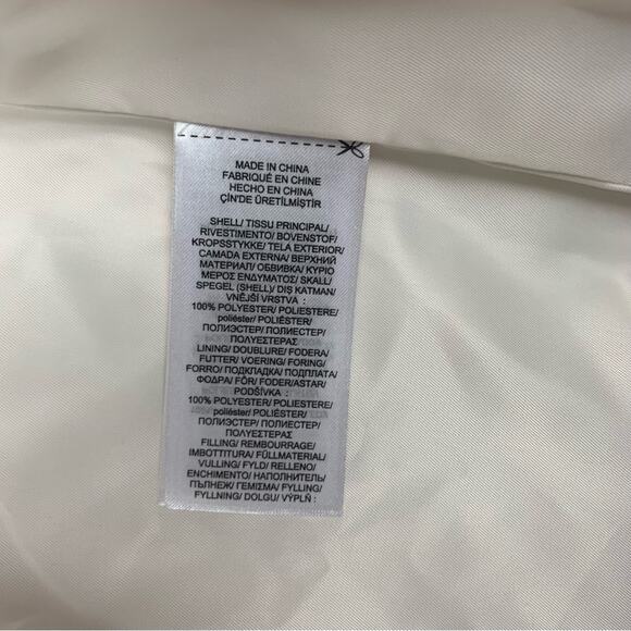 Lauren Ralph Lauren women's large white quilted crest diamond vest puffer cold - Picture 8 of 14